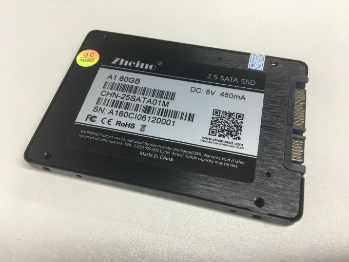 60GB 6Gbps A1 2.5 SATA HDD SSD , 2D MLC Zheino 2.5 Serial ATA SSD